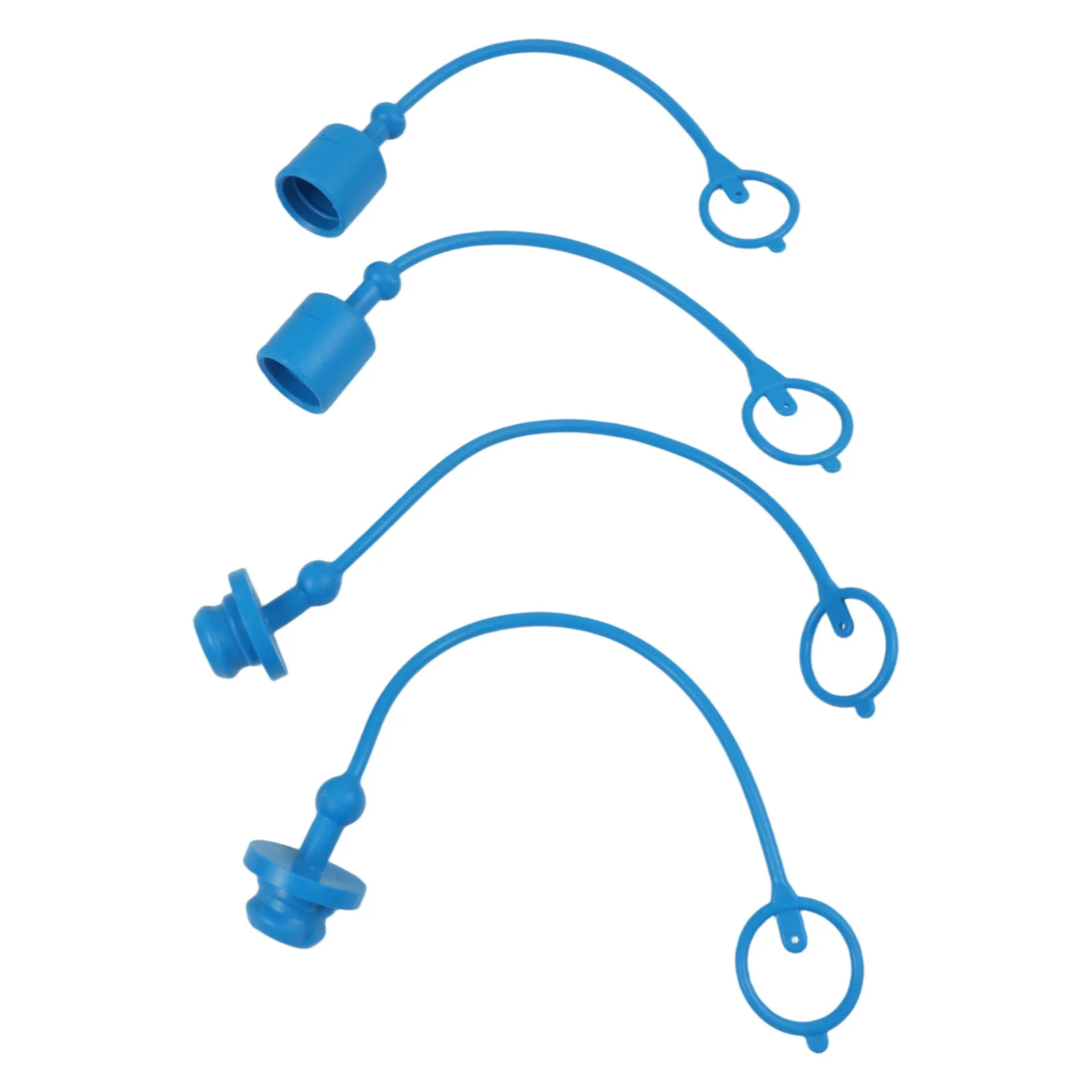 2 Set 1/2 Hydraulic Quick Disconnect Fitting Dust Cap For ISO-A Hydraulic Coupler Hydraulic Quick Connector Coupling Dust Cover