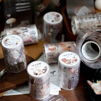 Yoofun 6x200cm INS Style Masking Tape Coffe Brunch Bread Cafe Decorative Stickers Diy Label for Journal Scrapbooking Diary Album 2