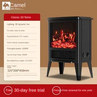 220V Camel Graphene 3D Flame Mountain Electric Fireplace Heater - Energy-Saving Heater for Winter 2