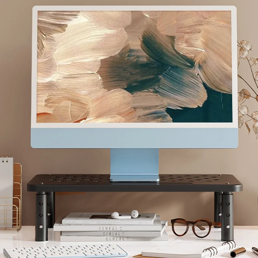 Monitor Stand Adjustable Desk Monitor Rack Holder PC Screen Stand for Office Studio Working Study Students