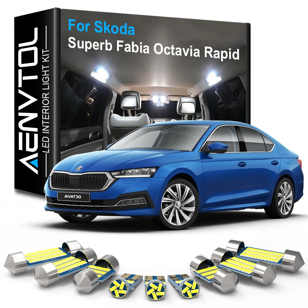 Pack ampoules LED H7 140W Canbus pour SKODA Octavia III Combi (5E5) (11.2012 et plus)
