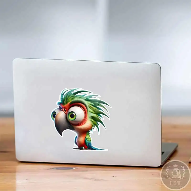 Funny Cartoon Animals Big Eyes Frog Wall Stickers For Bathroom Toilet Refrigerator Home