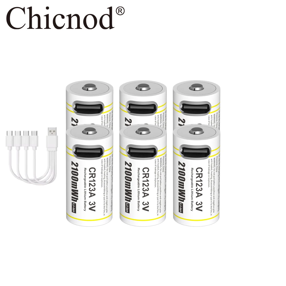 6pcs CR123A Battery