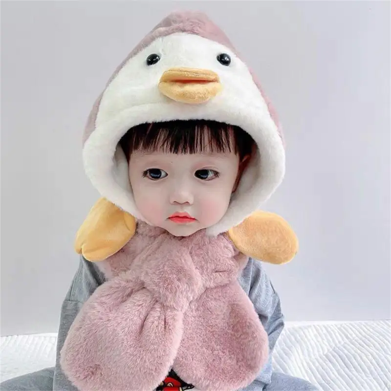 1/2/3SETS Hat Durable And Practical Comfortable And Skin-friendly Fluffy Lovely Winter Essentials Ear Protection Hat Cute Design