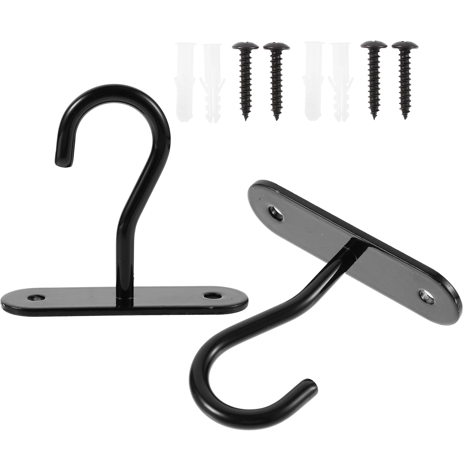 

2 Sets Hook up Outdoor Hanger Indoor Pots for Plants Decor Iron Hooks Hanging Baskets