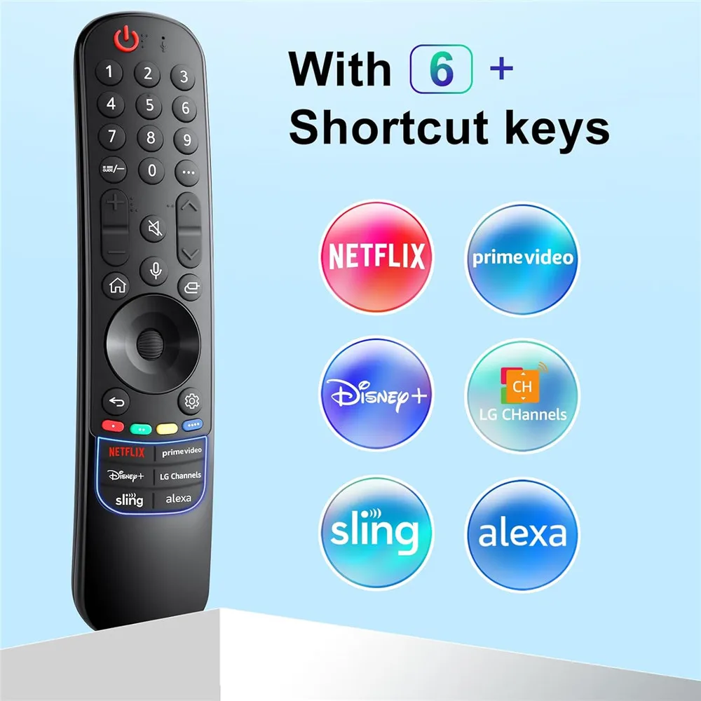 New Magic Remote MR23GA Replacement for LG Magic Remote 2023 Universal Remote  Control for LG Smart TV Remote（NO Voice Function, No Pointer Function） LG  TV Remote Compatible with All Models for LG