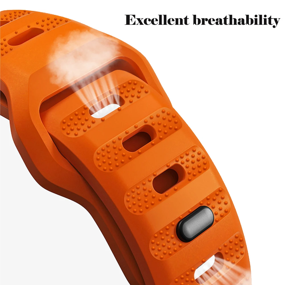 Quality Fluorine Rubber Strap for Apple Watch Band Ultra 2 49mm 8 7 45mm 42mm 41mm 40mm 44/38mm IWatch Series 9 6 SE 5 4 3 2