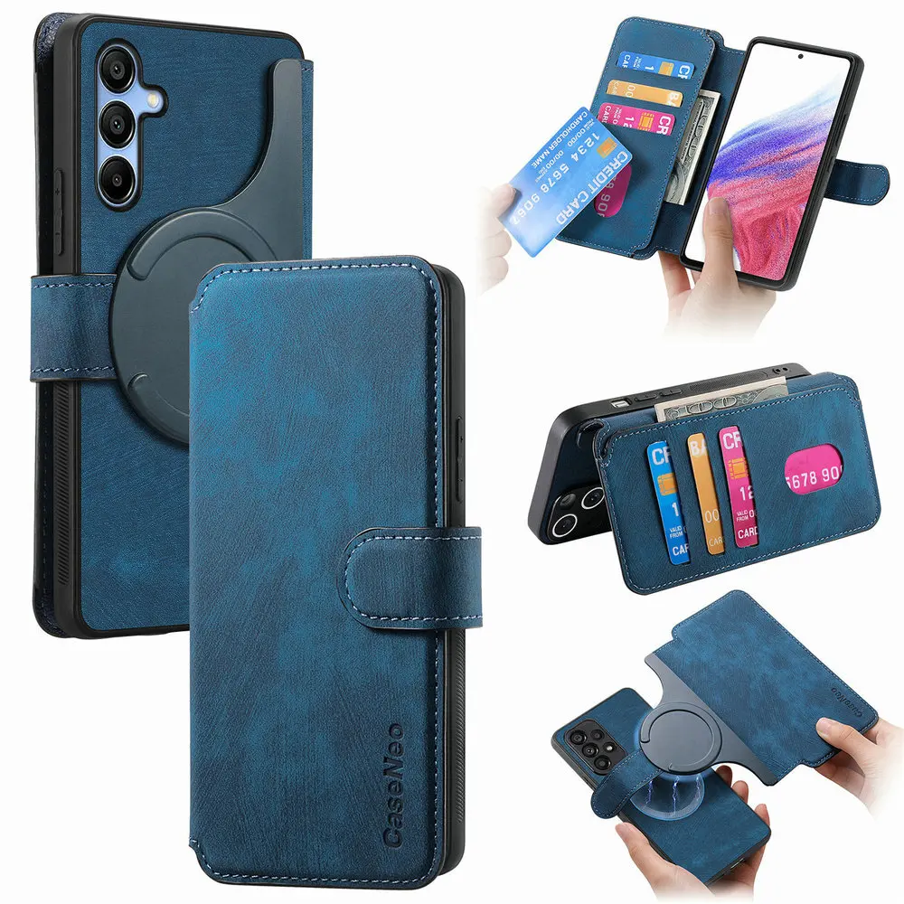 Luxury Detachable 2-in-1 Leather Book Cover Phone Case
