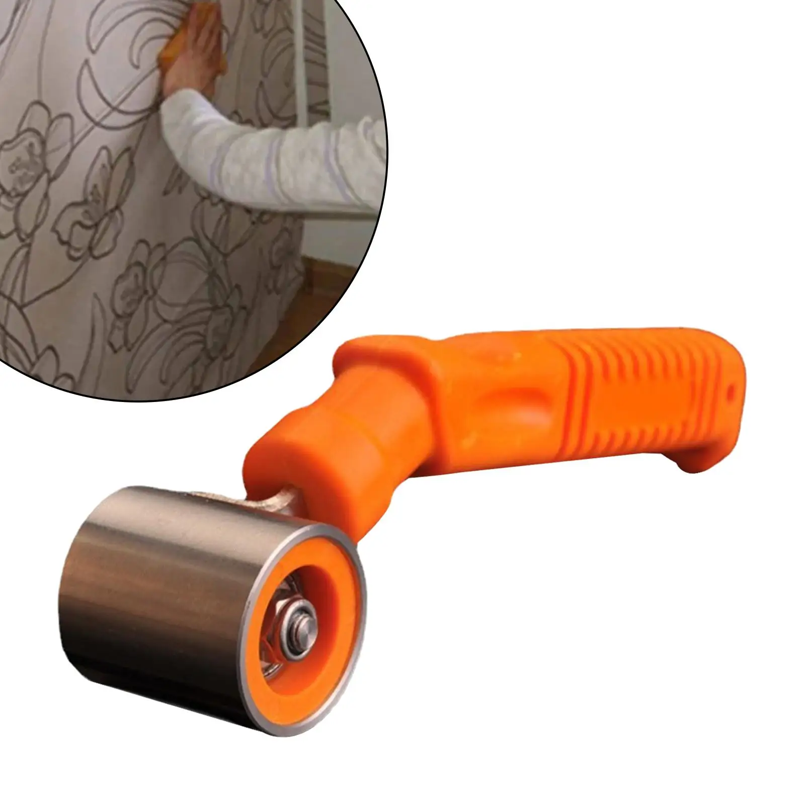 

Wallpaper Seam Roller Fathers Day Tool Rolling Wheel Roller for Home Decoration Sewing Wallpaper Quilting Hand Pressure Roller