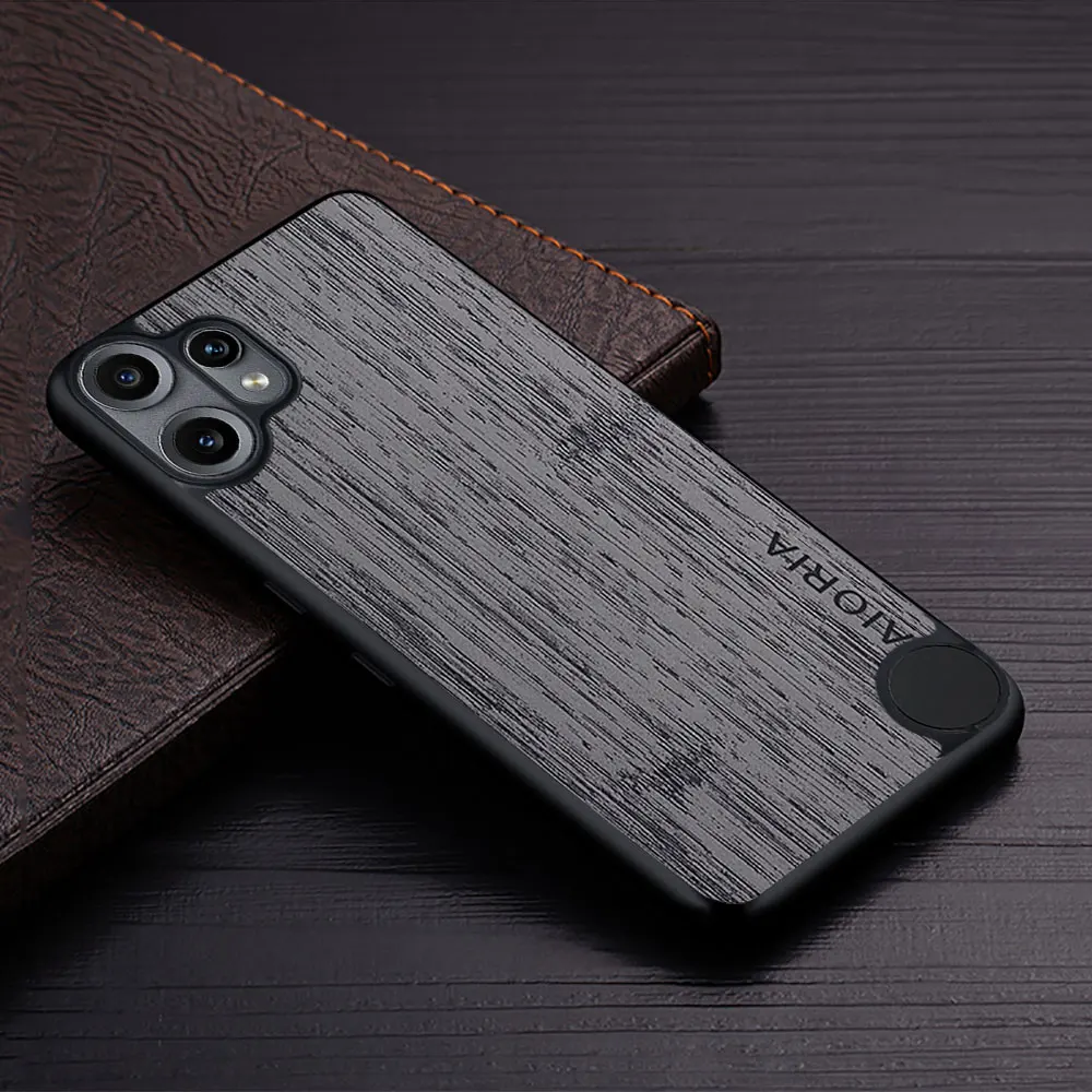 Luxury Bamboo Pattern Leather Phone Case - Premium Cover