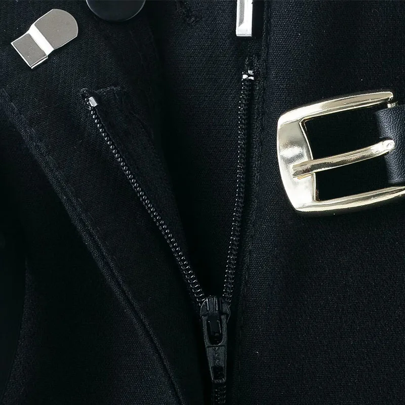 New Women Chic Fashion Office Wear Straight Pants With Belt Vintage High Waist Zipper Fly Female Trousers Mujer