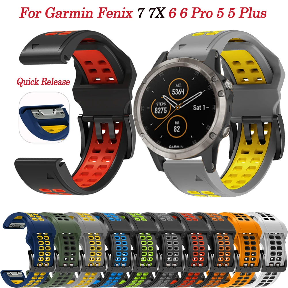 Nuovo Cinturino In Silicone 22Mm Smart Watch Fenix 7 Cinturino Da Polso Per Garmin Fenix 6 Pro 5 Plus-Cinturino Easyfit Quick Fit Correa