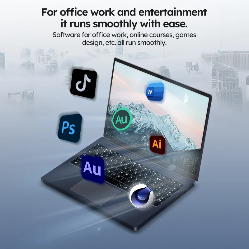 ORANGO 15.6" Gaming Laptop Windows 11 Pro AMD A4-7210U MX350 Discrete Graphics 16GB 512GB IPS Screen Notebook Computer  PC Gamer 5