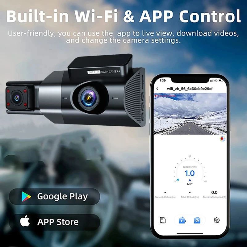  Dvr 3 ,  4K  ķ,  ī޶,  ĸ麸 ī޶,  ڽ, ܺ GPS, ڵ ׼, 3 ġ