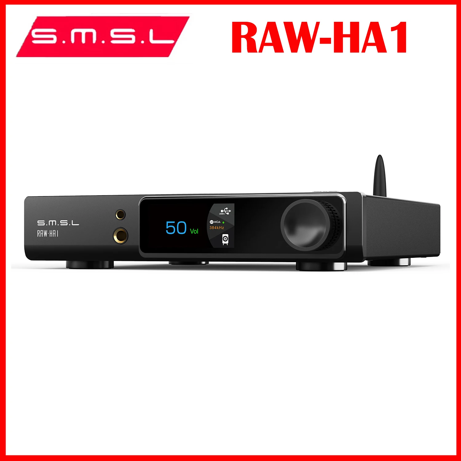 SMSL RAW-HA1 파워 앰프 MQA MQA-CD XU316 32Bit/768kHz DSD256 BT5.1 지원 LDAC APTX/HD SBC AAC SMSL HA1 앰프