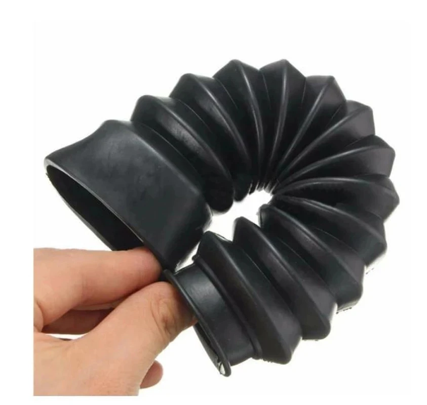 2Pcs Fork Bellows Front Black Universal off-road Motorcycles rubber Boot Dust Cap 13 Section Rubber Front Fork Boot NEW