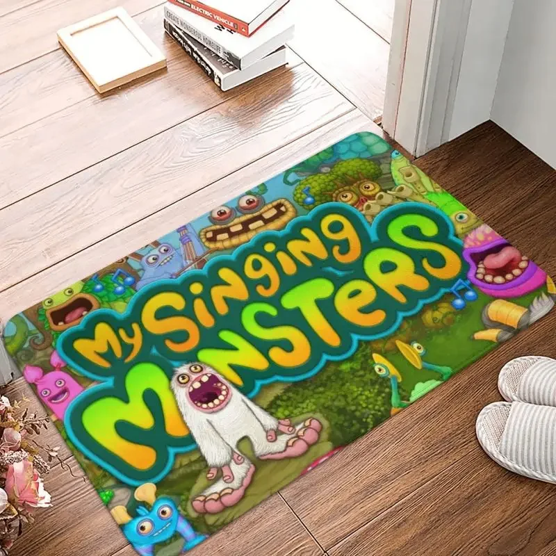 My Singing Monsters Tappetini D'Ingresso Del Pavimento Della Porta D'Ingresso Cucina Esterna Zerbino Da Bagno Tappeto Da Giardino