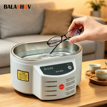 Ultrasonic Cleaner 30W Sonicator Bath 40Khz Degas For Watches Contact Lens Glasses Denture Teeth Electric Makeup Razor 110V 1