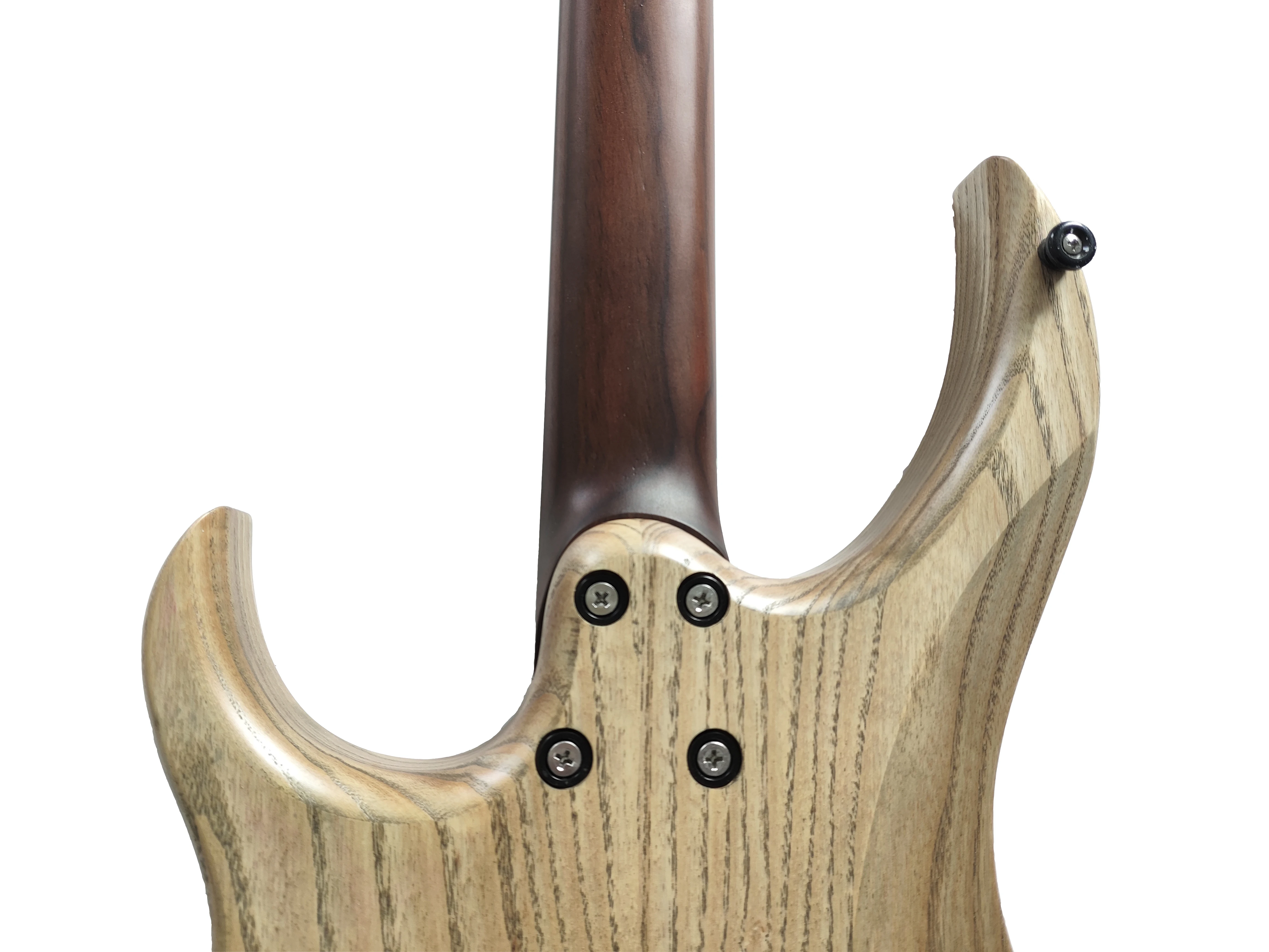 McTang Headless Electric Guitar,6 Strings, Fan shaped Frets, strengthened by carbon fabric，pink