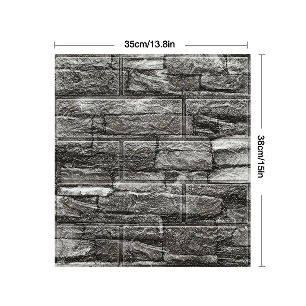 Waterproof Foam Brick Wallpaper for Home Decor