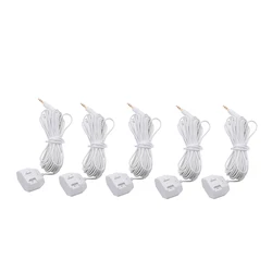 4/ 5pcs Water Sensor Detector 6-meter Long with Two-side Metal for WLD-805/806/807/808 for Smart Home Overflow Detection