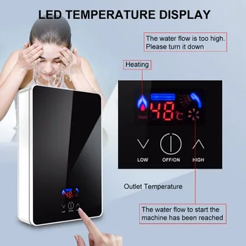 Instant Electric Water Heater Household Fast Heating Intelligent Frequency Conversion Constant Temperature Heater 1