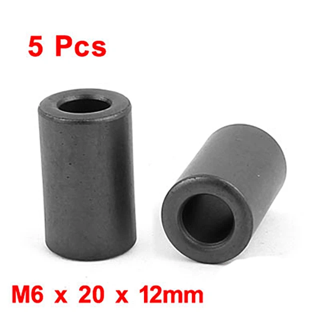 UXCELL 5Pcs M6 X 20 X 12mm Ferrite Bead Toroid Cores For Filters