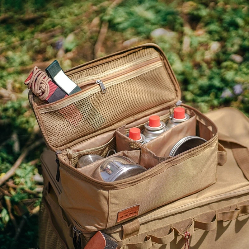 Cooking Utensil Organizers Bag Pouches Camping Travel Storage Bag Picnic Hiking Outdoor Camping Utensil Set Cooker Storage