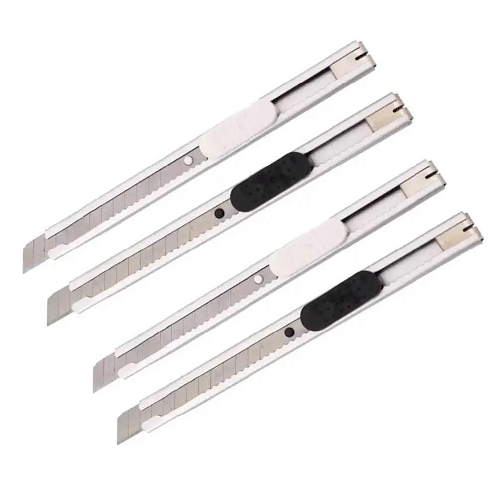 4Pcs 강력한 금속 종이 커터 다목적 개폐식 사용 종이 판지 플라스틱 절단을 위한 창의적인 디자인