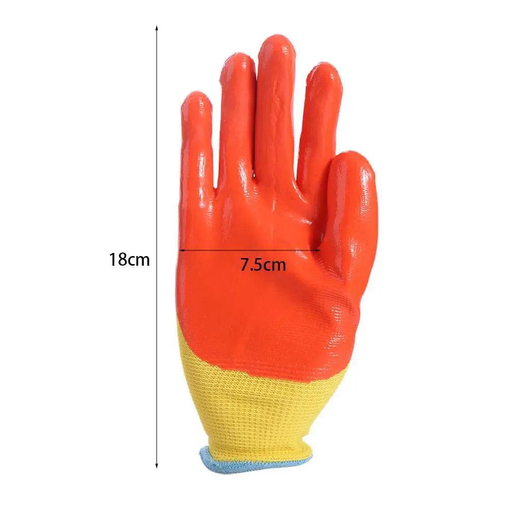Enhanced Breathable Waterproof Children's Gardening Gloves - Anti-Bite and Cut-Resistant Safety Latex