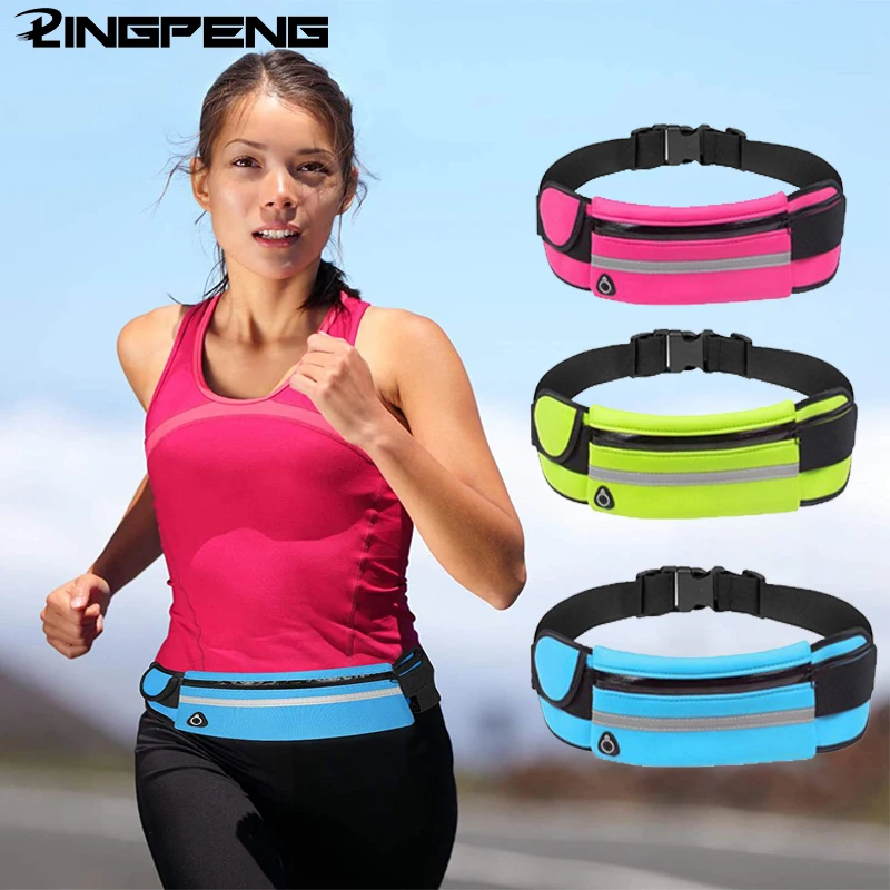 Professional Running Waist Bag Sports Belt Pouch Mobile Phone Case Men Women Hidden Holder Gym SportsBag Workout Belt Waist Pack running waist bag