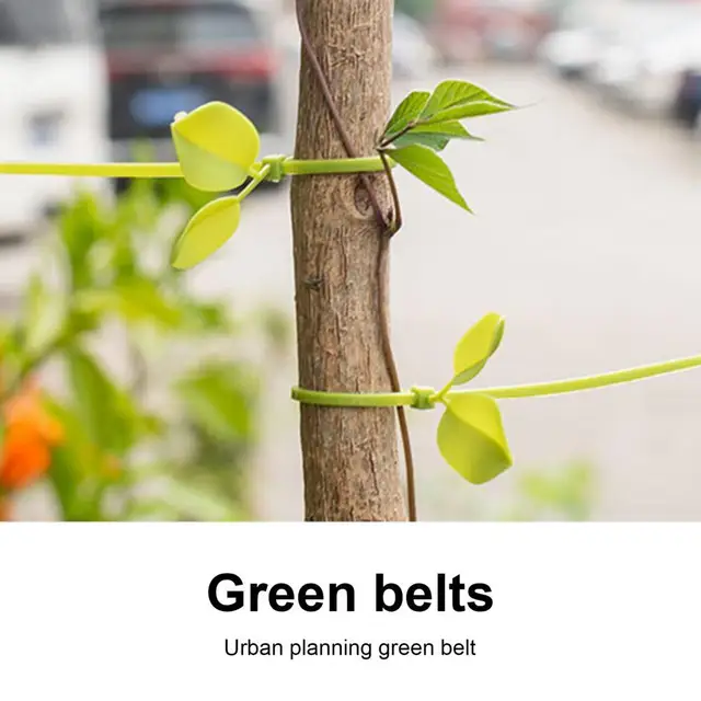 100Db/Beállított Levél Alakú Növényi Öv Egyedi Kábelhuzalt Köthető Huzalkötésű Csomagolás Hordozható Kábel Nyakkendő Kábele Tekercs Kerthez