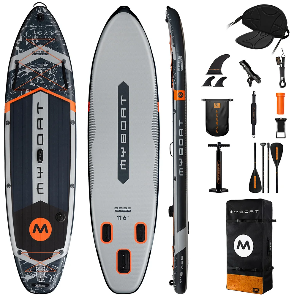 Extra Wide Inflatable Paddle Board – 11'6'' Adult Stand-Up 1