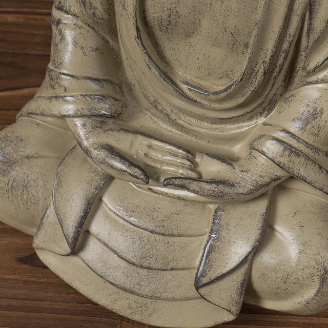 SAAKAR – Statue de bouddha Zen rétro, méditation, moines Tathagata, bouddhisme tibétain, Sculpture de tête, maison, salon, artisanat en résine, ornement 6