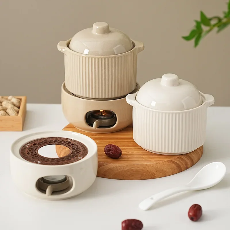 وعاء سيراميك للطبخ البطيء بغطاء