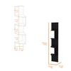 Rosebud Corner Floating Shelf  Modern Full-Wall 4-Shelf Unit 3