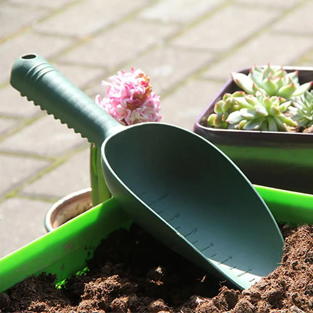 Garden Shovel PP Soil Shovel Flat Shovel Potted Flower Garden Tool Handheld Shovel Plant Hand Trowels Soil Planting Garden Tools