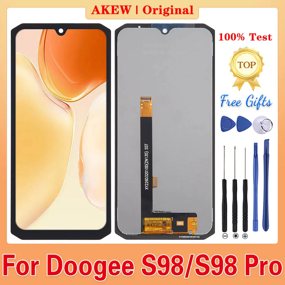Kit Schermo LCD Di Ricambio Per Doogee S98 – Include Vetro, Strumenti E Nastro Adesivo