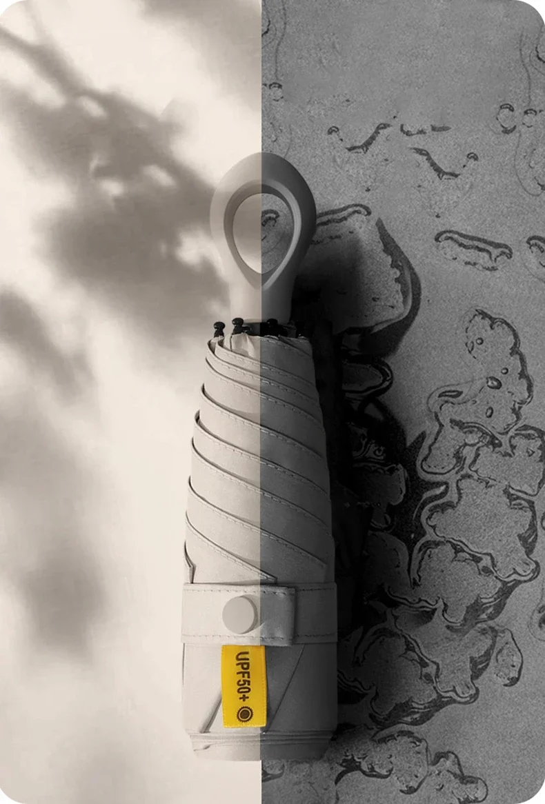Portable Stylish Sun and Rain Umbrella with Enhanced UV Protection and Wind Resistance