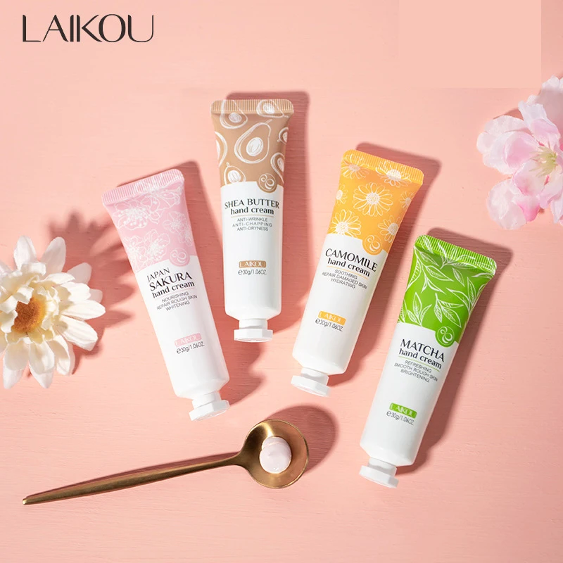 

LAIKOU Japan Sakura Hand Cream Moisturizing ​Nourish Skin Soften Skin ​Refreshing Hand Cream Winter Skin Care