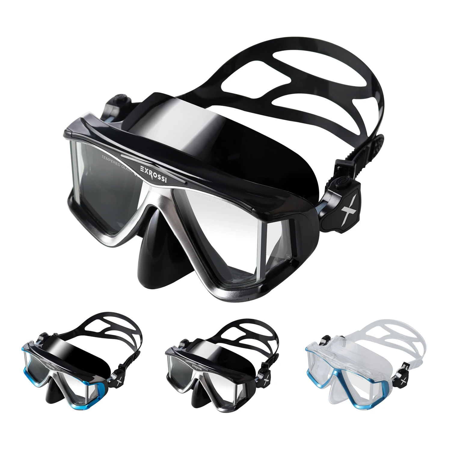 Lens Scuba Diving Adult Snorkeling Diving Mask Freediving mask Myopia Anti fog Goggles Adults