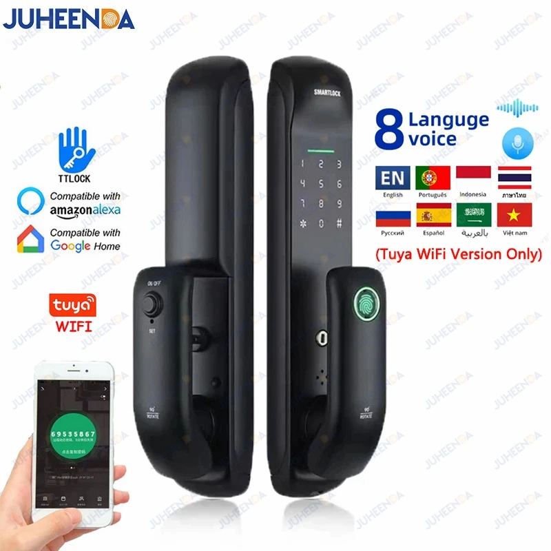 Juheenda Smart Lock Tuya WiFi Bluetooth Electronic Lock Body with
