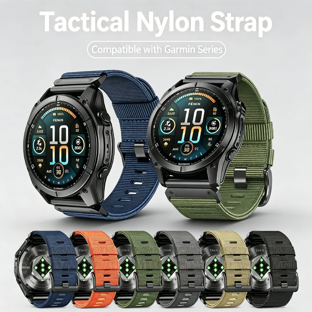 Nylon Braided QuickFit Strap - 26mm & 22mm