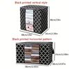 3pcs Quilt Storage Bags With Zipper Foldable Clothes Storage Organizer Dustproof Water Proof Large Capacity Home Closet Organize 4
