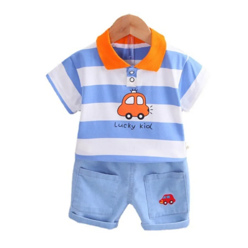 

New Summer Baby Girls Clothes Suit Children Boys T-Shirt Shorts 2Pcs/Sets Toddler Casual Costume Infant Outfits Kids Tracksuits