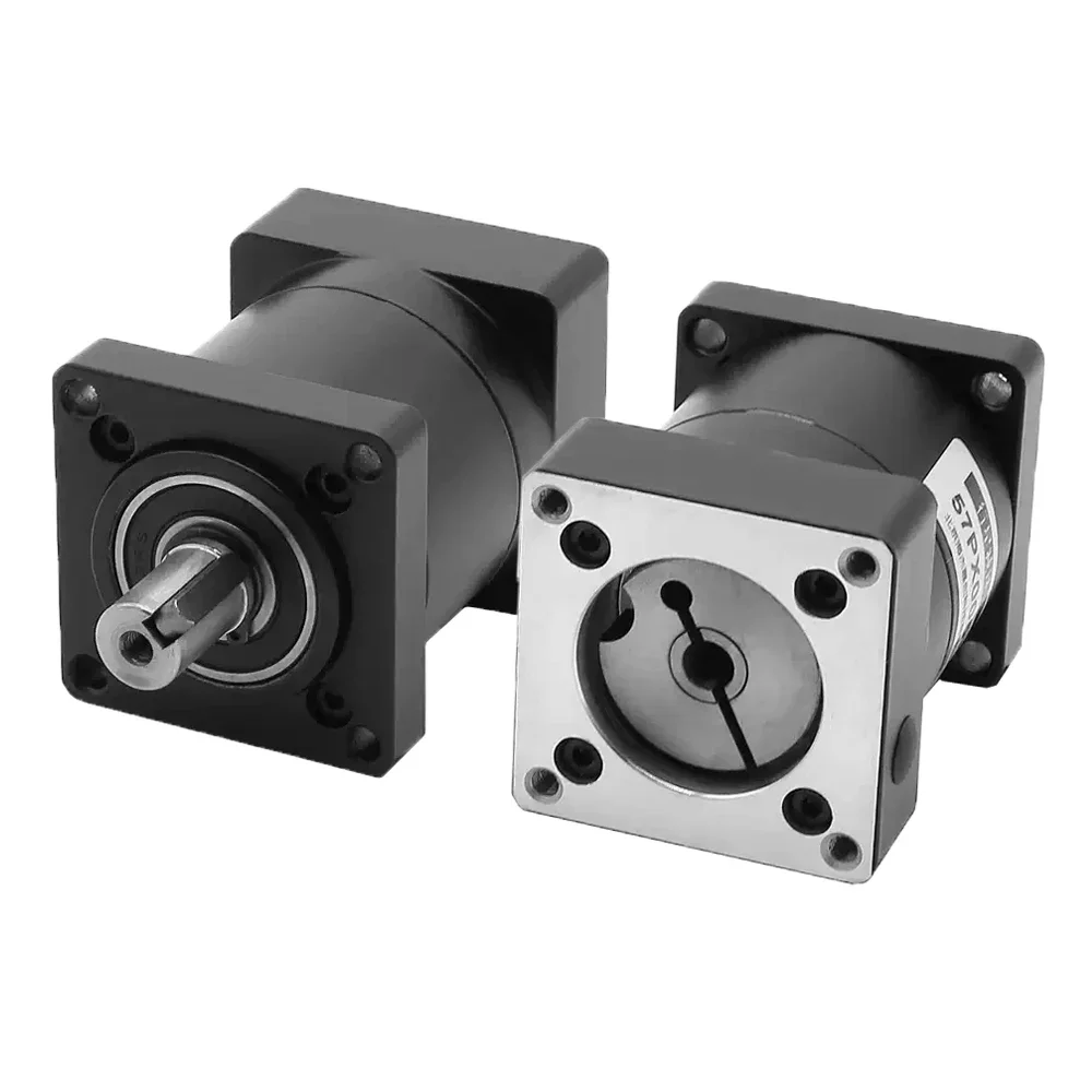 Nema23 유성 기어박스 속도 감속기 스텝다운 기어박스 14mm 샤프트 57mm 플랜지 스테퍼 모터 감속기 유성 기어박스