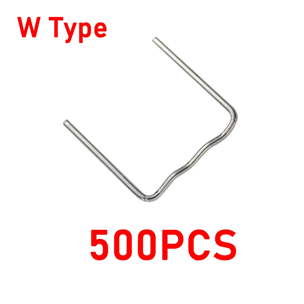 Plastic Welding Staples 0.8mm Welding Nails Plastic Welder Repair Nails Kit 1000/500/200/100Pcs 4 Types plastic welding staples