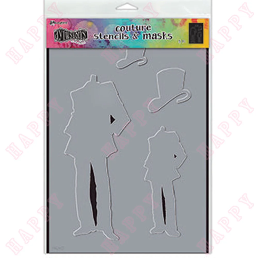 

Masks Man About Town Plastic Stencils DIY Scrapbooking Photo Album Decoration Embossing Template Craft Making Greeting Card 2022