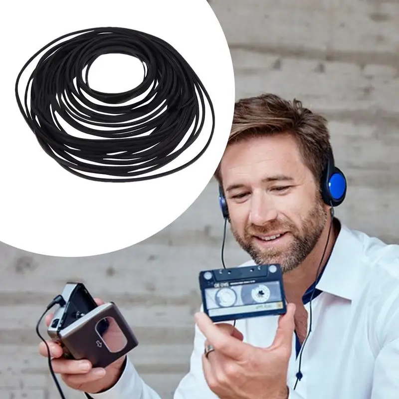 Cassette Tape Player Belts 30X Hybrid Cassette Player Belts Cassette Repair Device Treadle Sewing Machine Belt Rubber Belts For