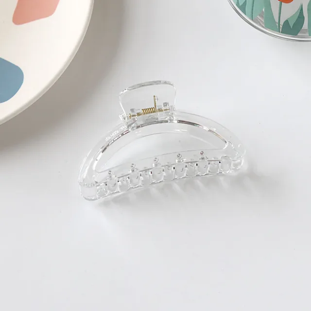 Hot Sale Solid Color Claw Clip Large Barrette Crab Hair Claws Bath Clip Ponytail Clip For Women Girls Hair Accessories Gifts 0019-3-8cm